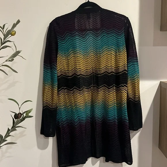 Missoni chevron stripe cardigan sweater